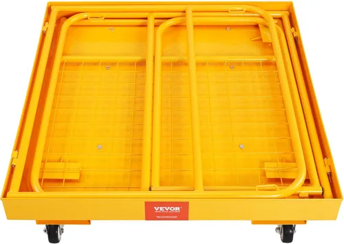 Vista 11 de VEVOR Cesta de Carga para Montacargas, Plataforma de Trabajo con Jaula de Seguridad de 36 x 36 Pulgadas, Capacidad de Carga de 1200 lbs, Cesta