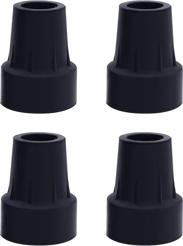 Vista 9 de Puntas de caña de 7/8 pulgadas Kotiorname Cane Rubber Tips de repuesto color negro, resistente, antideslizante, paquete de 4