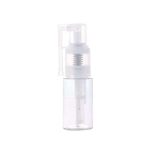 Vista 9 de Botella de spray de polvo vacía de cosméticos de viaje, botella de peluquería de fibra recargable para el cabello, olla caja de crema, herramienta