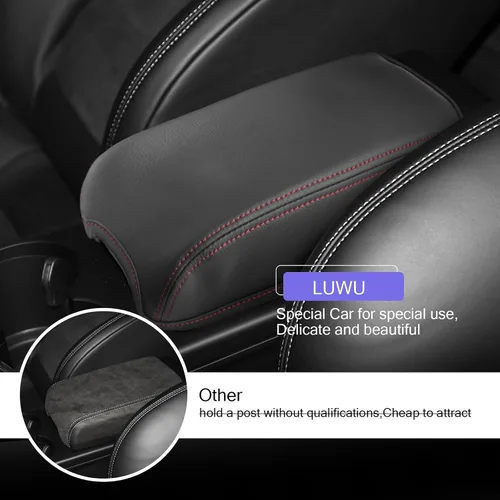Vista 4 de LUWU Funda para consola central Porsche Macan 2024 2025 compatible con Macan 2015-2020 2021 2022 2023 2024 2025 Accesorios Macan Funda para Macan