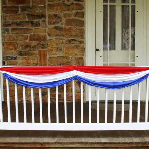 Vista 4 de Banderines de tela patriótica, paquete de 2