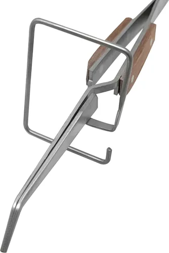 Vista 2 de Pinzas de fibra de soldadura de 6-1/2 "curvadas con herramienta de fabricación de joyas de soporte