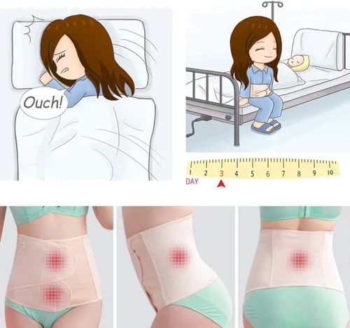 Vista 2 de picotee C Section - Faja abdominal posparto para el vientre