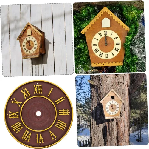 Vista 9 de Uonlytech Modern Cuckoo Clock with Artistic Roman Dial Design Easy to Install Wall Clock for Bedroom Living Office with Reliable Timekeeping and