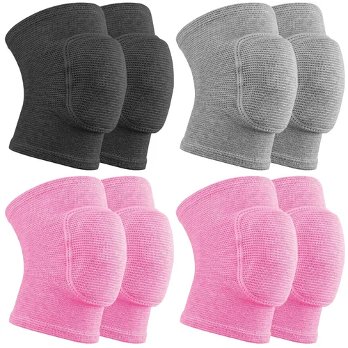 3 pares de rodilleras de voleibol para niños, rodilleras de esponja acolchada antideslizante, rodilleras suaves y transpirables para niños,