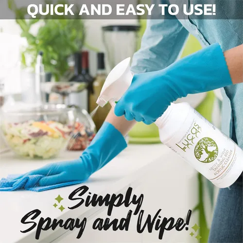 Vista 6 de Lucas - Spray limpiador multiusos de acrílico y plástico, 32 onzas líquidas + 1 galón de tamaño de recambio, paquete