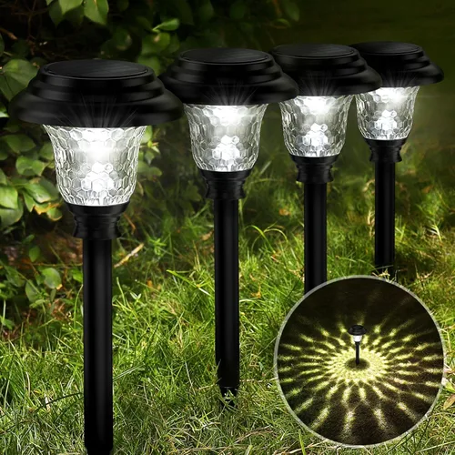 Vista 9 de Luces de jardín solares para exteriores, encendido y apagado automático, impermeables , iluminación solar de paisaje para senderos, caminos, patio