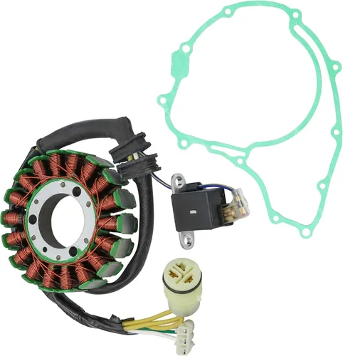 Vista 6 de Caltric Estator y junta compatibles con Honda Trx300 Trx-300 Fourtrax 300 1988-199518 Pol
