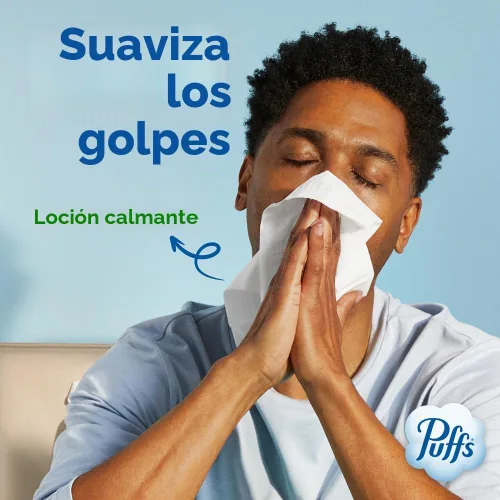 Vista 5 de Puffs Plus Loción Facial Tissue, 1 caja de cubo, 48 pañuelos por caja
