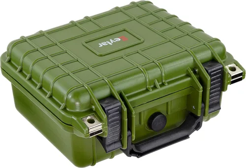 Vista 3 de Eylar Pequeño engranaje de 10.62", equipo, estuche rígido para cámara impermeable con espuma TSA estándares (verde)