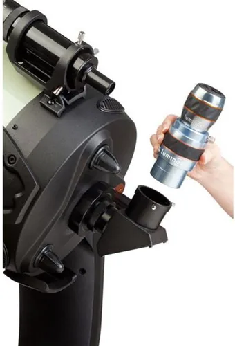Vista 3 de Celestron 93436 Lente Barlow luminosa 2.5X de 2 pulgadas, color plateado