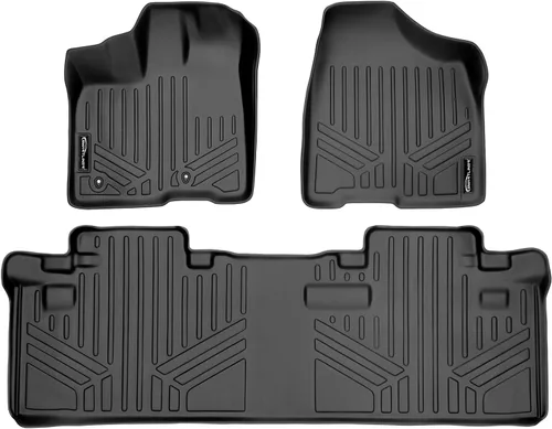 Vista 29 de MAXLINER Alfombrillas de Piso - Juego de Revestimiento de 3 Filas para Toyota Sienna 2013-2020