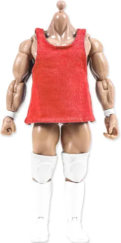 Vista 2 de Juego de 5 camisetas musculares para figuras de acción de lucha libre, Blanco