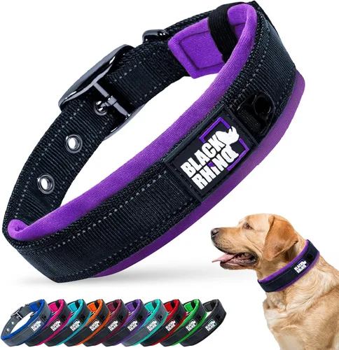 Vista 15 de Black Rhino Collar de perro para perros grandes - Collar de perro ajustable, reflectante y resistente de alta calidad con acolchado ultrasuave