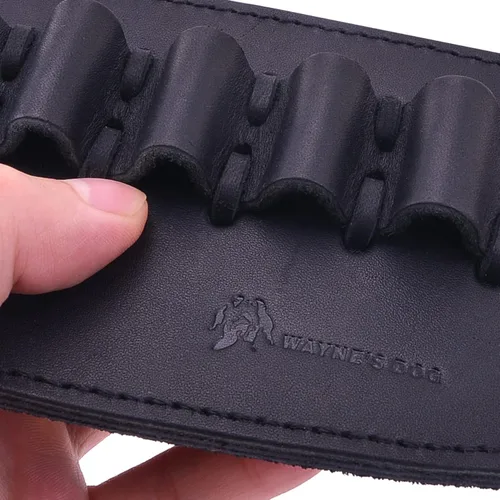 Vista 4 de Cartucho de cuero para cinturón de soporte de bucle para cinturón de funda deslizante para .30-30 .357 .308 .45-70 30-06 12GA 16GA 20GA