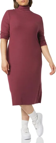 Vista 3 de Tienda Essentials Women's Fine Rib Long-Sleeve Turtleneck Midi Dress (Previously Daily Ritual)
