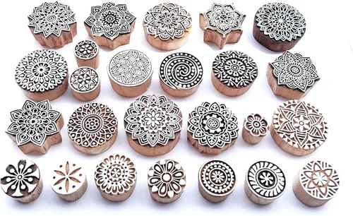 Vista 22 de Royal Kraft Sellos de impresión de bloques de madera surtidos (juego de 10) Bulk01_10