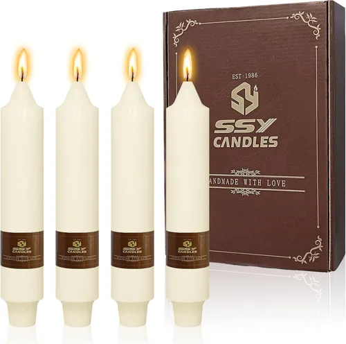 Vista 90 de Velas de hechizo blanco de 5 pulgadas, velas cortas cónicas de vigilia, velas de campanilla, 4 unidades para oración y meditación de fe religiosa