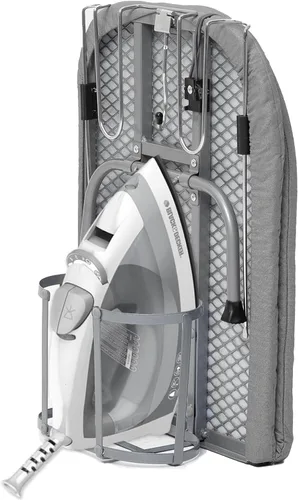 Vista 12 de Tabla de Planchar de Mesa con Soporte para Plancha, RAINHOL Tabla de Planchar Pequeña Plegable con Funda y Almohadilla, Mini Mesa de Plancha Negro