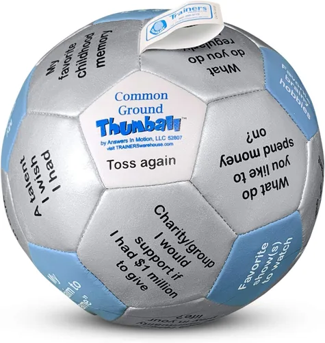 Vista 37 de Trainers Warehouse Colección Thumball de 6 pulgadas, 32 indicaciones para conversación, formación de equipos, relación y entrenamiento