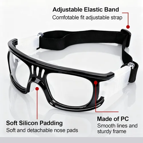 Vista 3 de Andux Gafas de deporte unisex anti vaho para baloncesto, lacrosse, entrenamiento ocular LQYJ-01