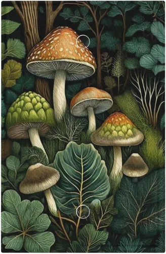 Vista 150 de Cubiertas Decorativas de Arte para Interruptores de Luz de Hojas de Otoño Placa de Pared de Palanca Individual Cubierta Decorativa para Interruptor