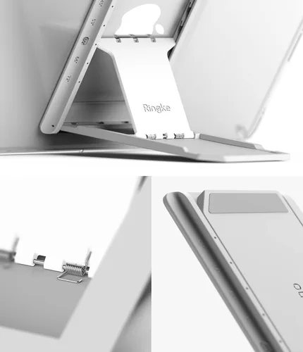 Vista 8 de Ringke Fusion with Outstanding Funda + soporte Funda compatible con iPad Pro de 11 pulgadas (4 2022, 3 2021, 2 2020, 1 2018), funda transparente