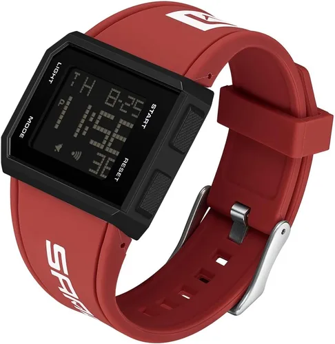XCZAP Reloj de pulsera deportivo cuadrado multifuncional para hombre, resistente al agua, casual, versátil, reloj digital simple para hombre y mujer