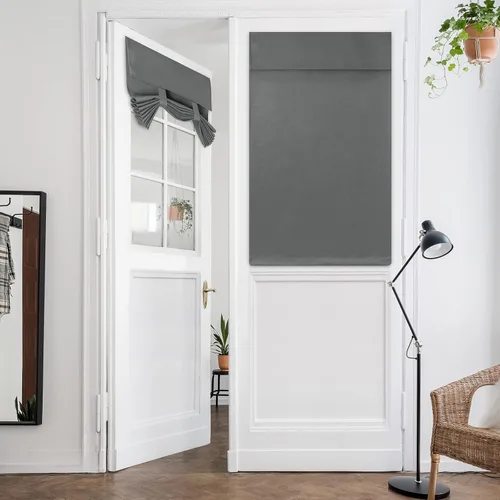 Vista 76 de HOMEIDEAS Cortinas opacas de aula para puerta delantera, cubierta de ventana de puerta de aula, persianas de privacidad con aislamiento térmico