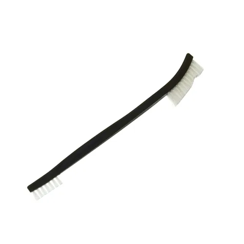 Vista 2 de Paquete de 10 cepillos de limpieza multiusos de doble punta para pistolas de 7 pulgadas, cepillos de cerdas de nailon de acero y latón (nailon)