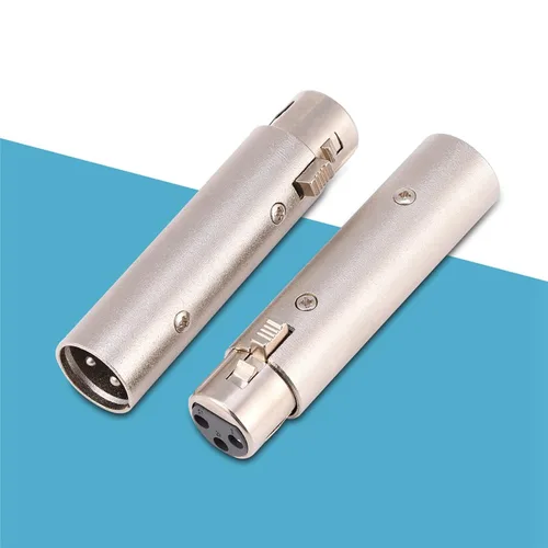 Vista 5 de Adaptador XLR de 3 pines, adaptador XLR macho a hembra, conector adaptador de extensión de micrófono