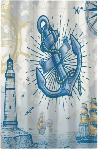 Ancla Náutica Velero Faro Brújula Cubiertas de Interruptor de Luz de 1 Gang Sin Dispositivo Placa de Pared Decorativa en Blanco Placa Frontal