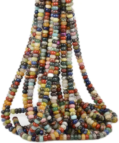 Vista 61 de CAI YI MING, cuentas 2x4mm naturales en forma de rondelle – Espaciadores de gemas sueltas para hacer joyas DIY (Yaxaita)