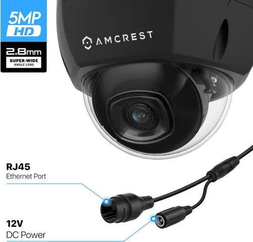 Vista 9 de Amcrest Sistema de cámara de seguridad 4K 8CH con 4K 8CH POE NVR, (4) cámaras IP POE domo de 8 megapíxeles (3840 x 2160), disco duro de 2 TB