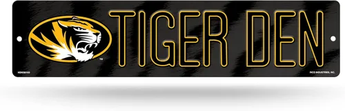 Vista 111 de NCAA Rico Industries Placa de calle de plástico Placa de calle de plástico de 4" x 16" Color del