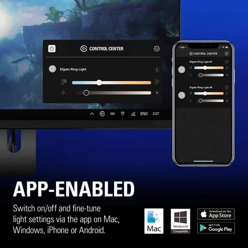 Vista 4 de Elgato Ring Light Premium - Mac PC iOS Android renovado
