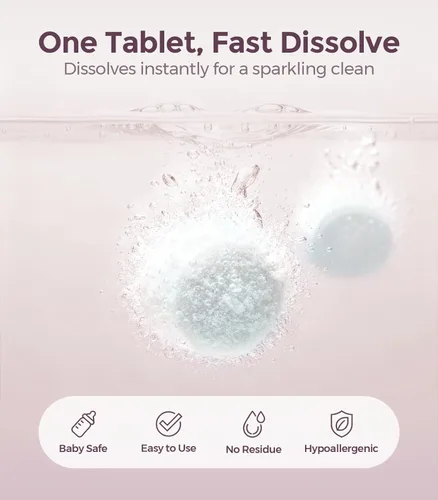 Vista 2 de 150 tabletas de detergente para lavar biberones, tabletas de jabón detergente para todas las marcas Momcozy Baby Brezza Papablic Lavadoras