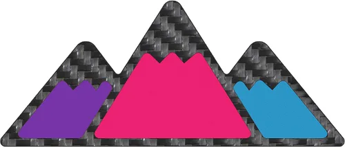 Vista 26 de Insignia tricolor - Compatible con Toy Taco, Tun y 4Run Negro con escala de grises TRI