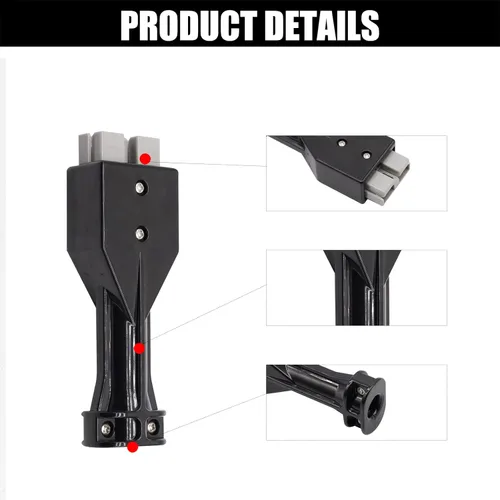 Vista 2 de Panglong EZGO 18972G1 - Kit de mango para enchufes SB50, alivio de tensión de cable DC, eléctrico 1983-95