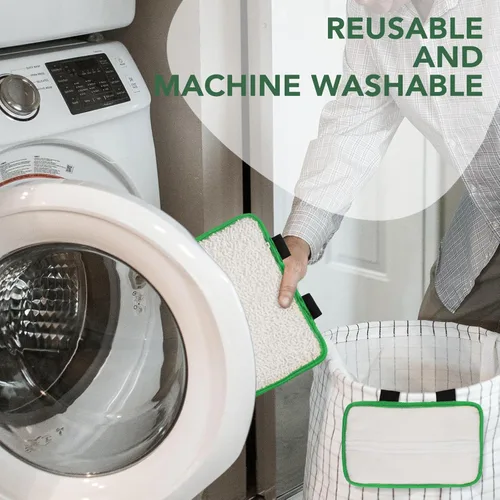 Vista 5 de Almohadillas de repuesto compatibles con limpiador de pisos de madera dura Shark Sonic Duo (paquete de 3)