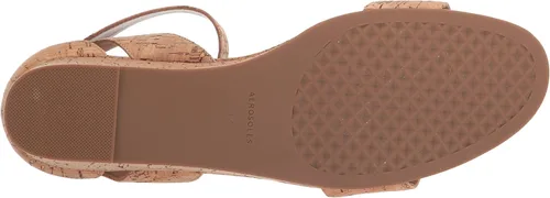 Vista 4 de Aerosoles Sandalia de cuña Willowbrook para mujer, Combo corcho