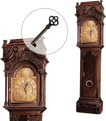 Vista 4 de KY-2AB y KY-3AB - Llave de esqueleto, llaves de esqueleto de barril hueco, llaves de latón antiguo, llave antigua para muebles y cerraduras vintage