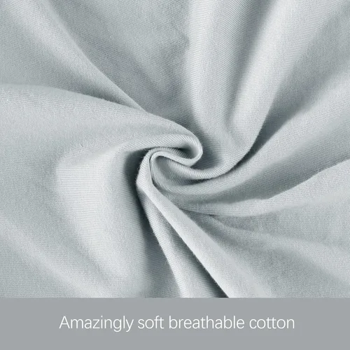 Vista 6 de Funda de almohada de embarazo en forma de U 100% algodón (solo funda de almohada), funda de repuesto súper suave que se adapta a la mayoría