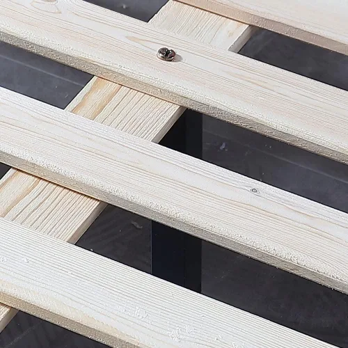 Vista 3 de Patas de soporte de metal para muebles, altura ajustable, marco central de cama resistente, elevadores de pies para plataforma Queen/King, piezas