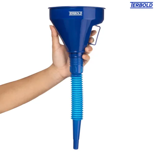 Vista 6 de Embudo flexible automotriz con manguera Embudo de aceite flexible de boca ancha para uso automotriz – gas, líquido de transmisión, combustible