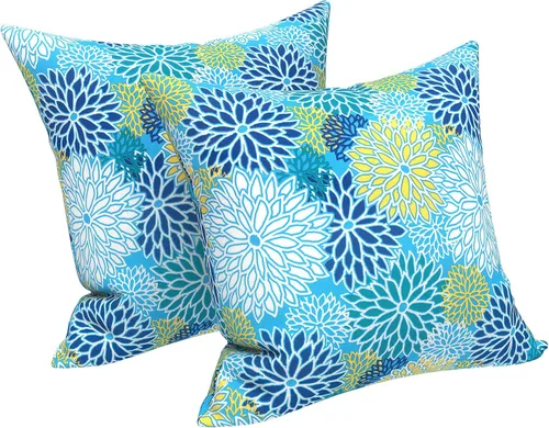 Vista 171 de LVTXIII - Juego de fundas para cojines de sofá o sillón de exteriores, para lumbar, no se decoloran, 2 unidades de 12" x 20", con relleno, estampado