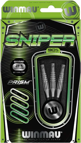 Vista 3 de Winmau Sniper - Juego de dardos profesionales – 90% tungsteno con vuelos y ejes – Barriles de agarre de precisión para adultos – Disponible en punta