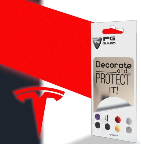 Vista 21 de IPG Compatible con Modelo Y Calcomanía (Juego de 8 Logotipos) Juego de Pegatinas Personaliza Su Vehículo (Fibra de Carbono Negro)