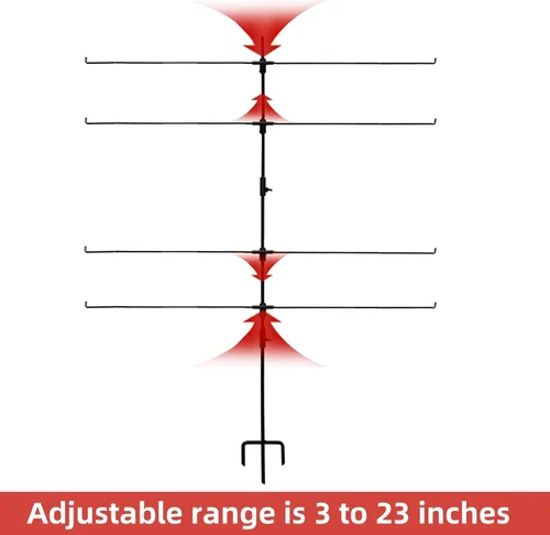 Vista 2 de Soporte de tiro ajustable con 10 papeles de objetivo para exteriores, tapas de objetivo de botella explosiva para disparos en el patio trasero