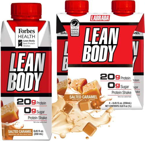 Vista 25 de Labrada Lean Body Triple Taster Pack On-The-Go Whey Blend - Batido de proteínas de suero, cero azúcar, sin gluten, enriquecido con 22 vitaminas